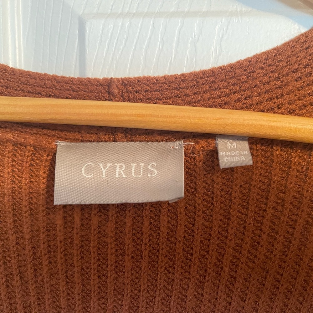 Long Rust Cardigan from Cyrus - Picture 4 of 5